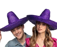 Kapelusz Sombrero , fioletowy, 49 cm