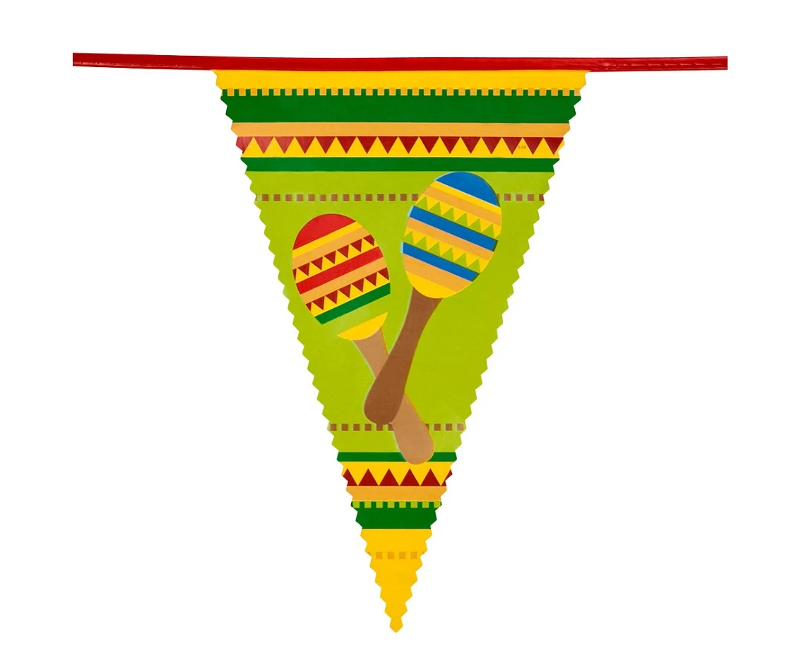 Girlanda flagi Meksyk, 30 x 20 cm, 6 m. EKM