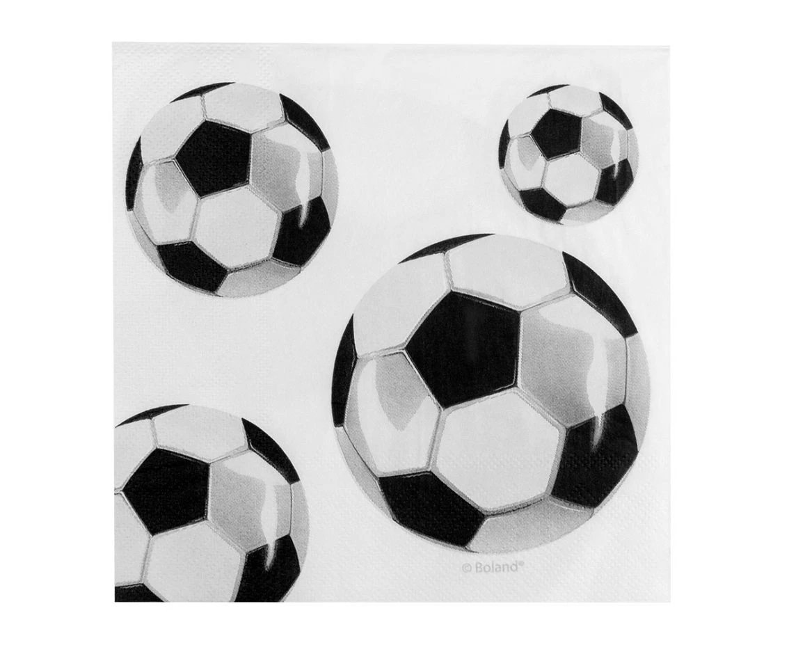 Serwetki Football, 33 x 33 cm, 20 szt.