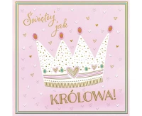 Kartka okolicznościowa KW KRÓLOWA, 1 szt.