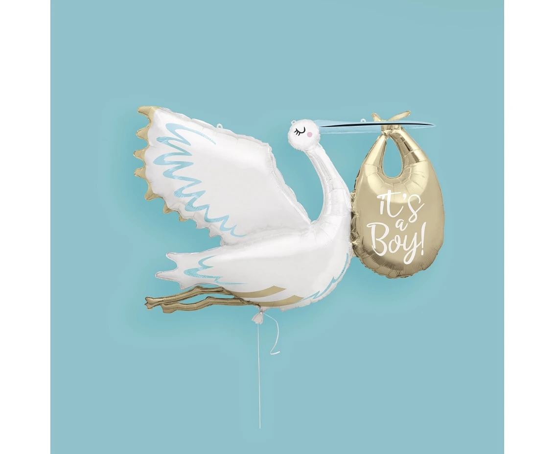 Balon foliowy 62" Bocian - It's a Boy