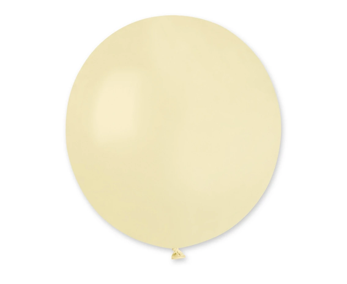 Balony Gemar, pastel kula 0.75m maślana, 1szt.