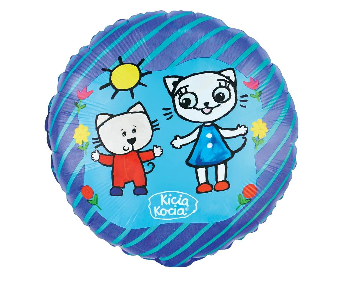 Balon foliowy Kicia Kocia i Nunuś, 18 cali