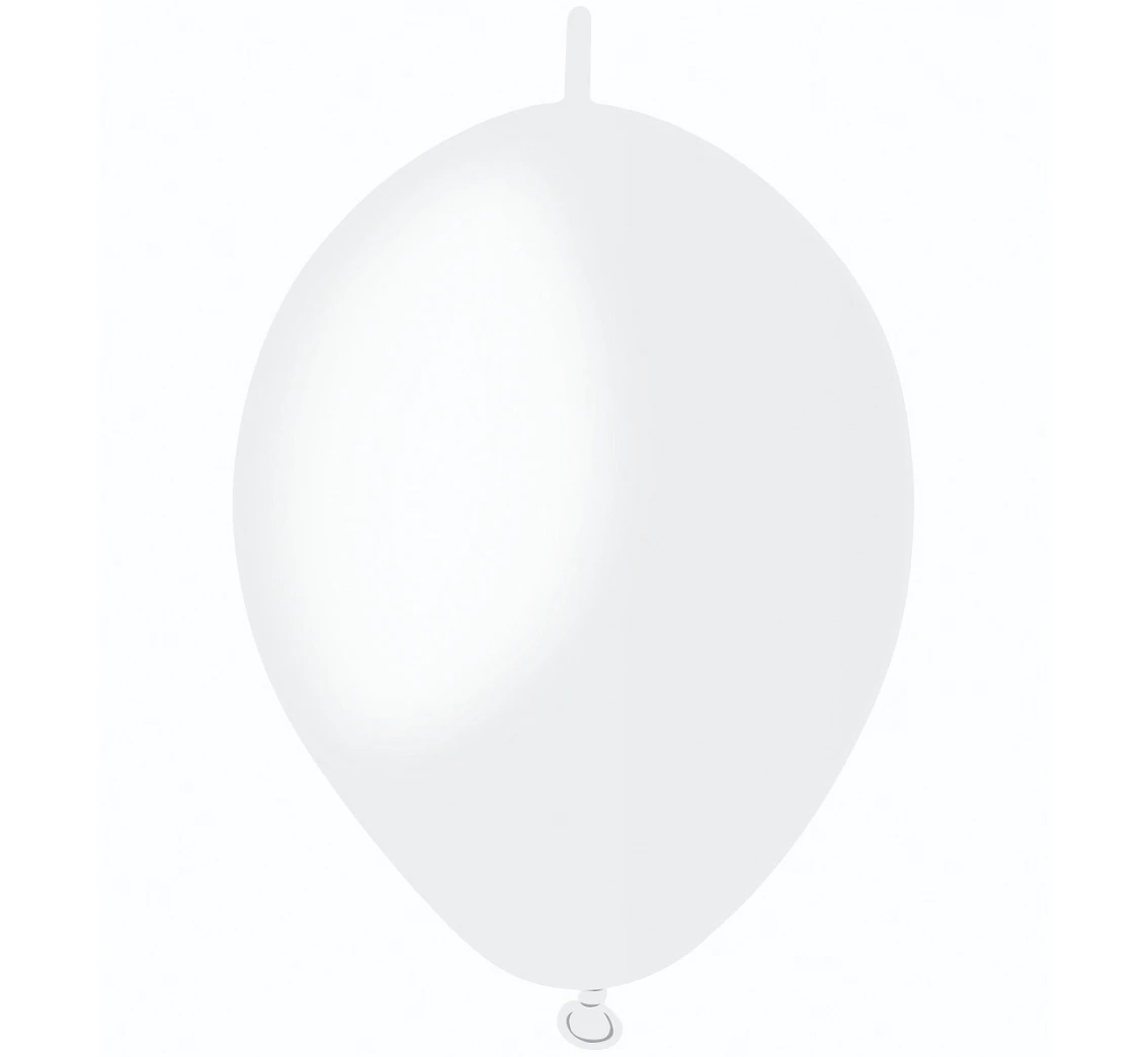Balony gemar 6", pastel do girland białe, 100szt.