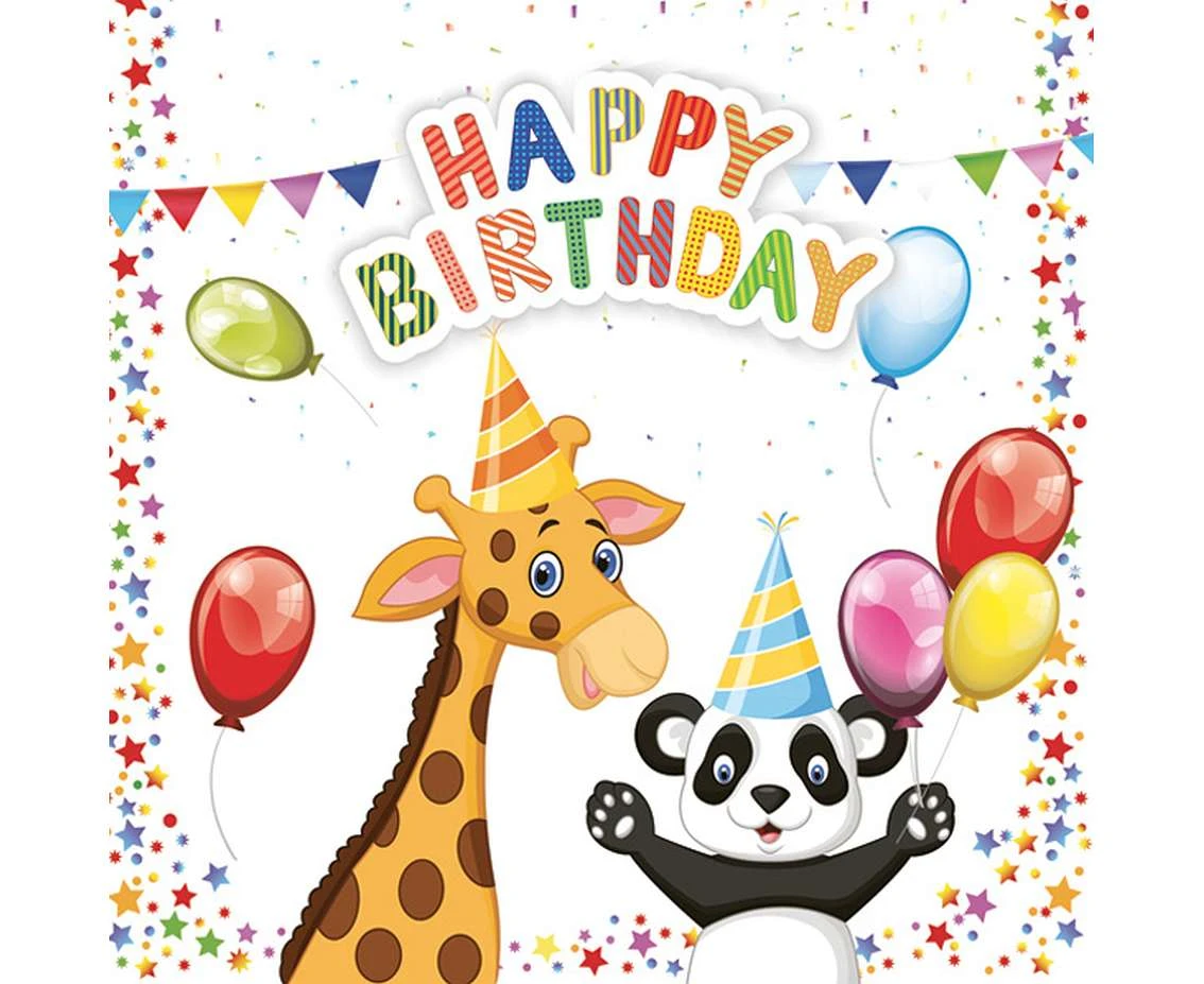 Serwetki pap. My Birthday, 33x33 cm, 20 szt.