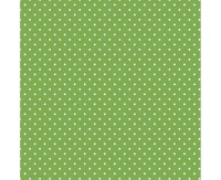 Serwetki pap. White dots on green, 33x33 cm, 20 szt.