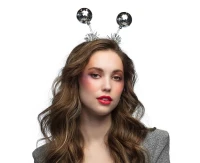 Diadem srebrne kule disco