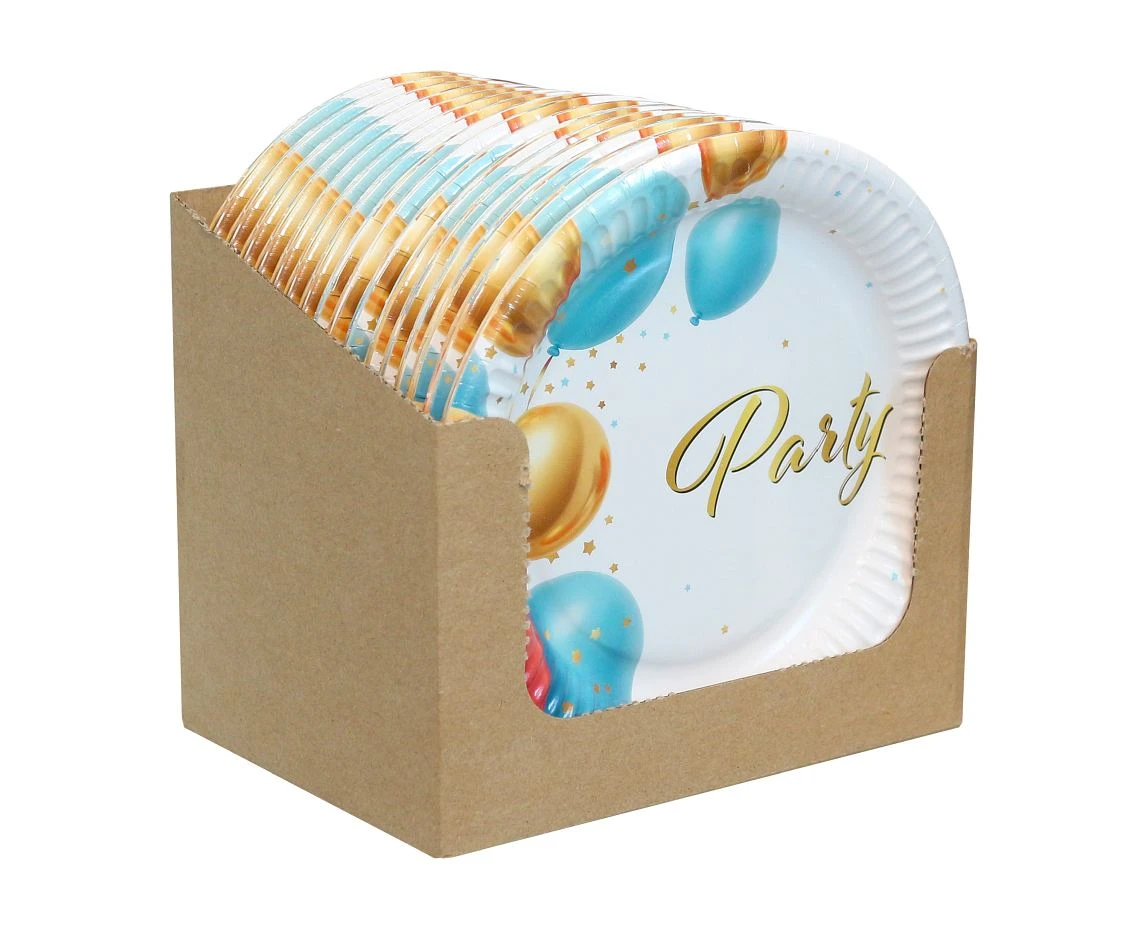 Talerzyki pap. Party, 18 cm, 6 szt. BB