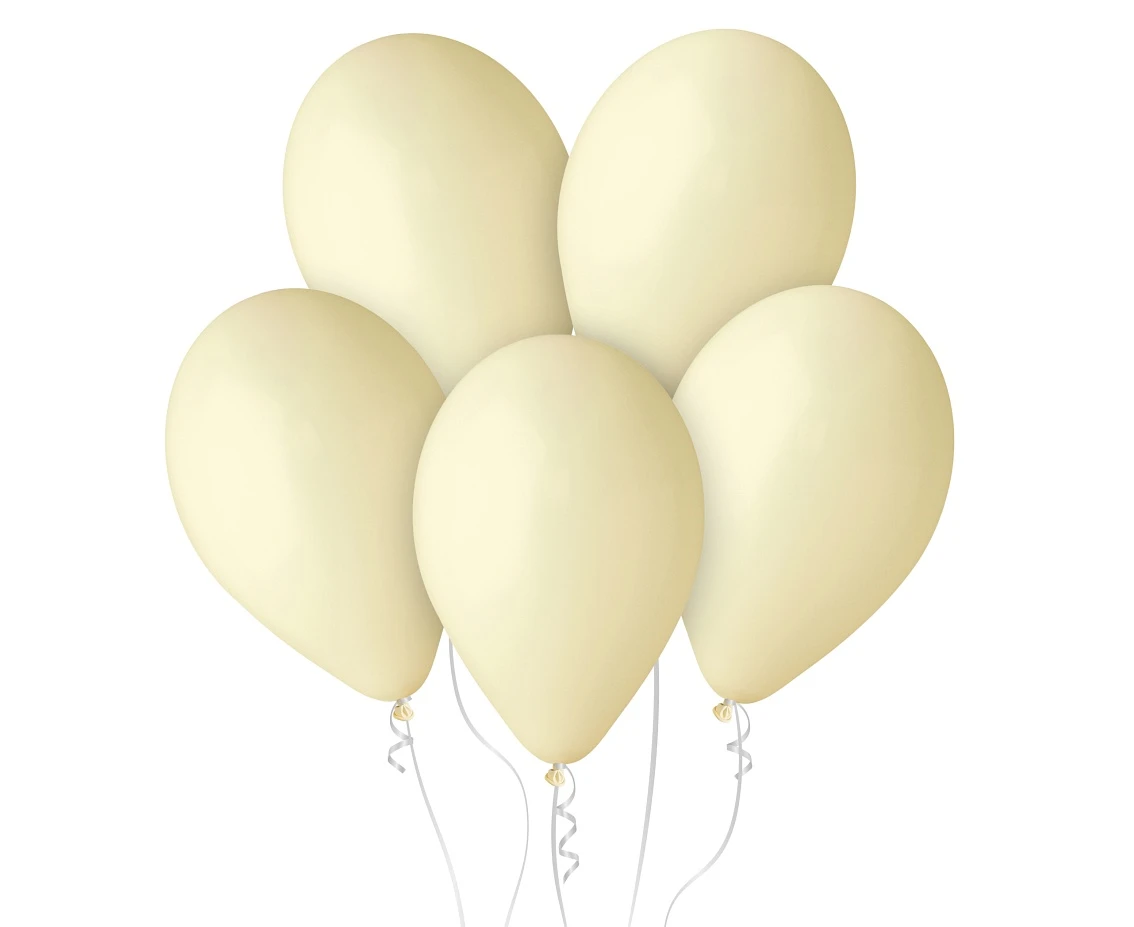 Balony Gemar 10", pastel maślane, 100szt.
