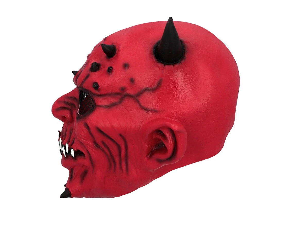 Maska lateksowa Straszny Diabeł