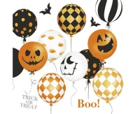 Serwetki papierowe Scary Haloween Balloons, 33 x 33 cm,  20 szt.