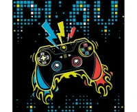 Serwetki papierowe Play Joystick Pad, 33 x 33 cm,  20 szt.