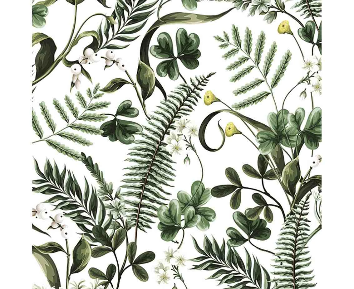 Serwetki papierowe Ferns and Green Leaves, 33 x 33 cm,  20 szt.