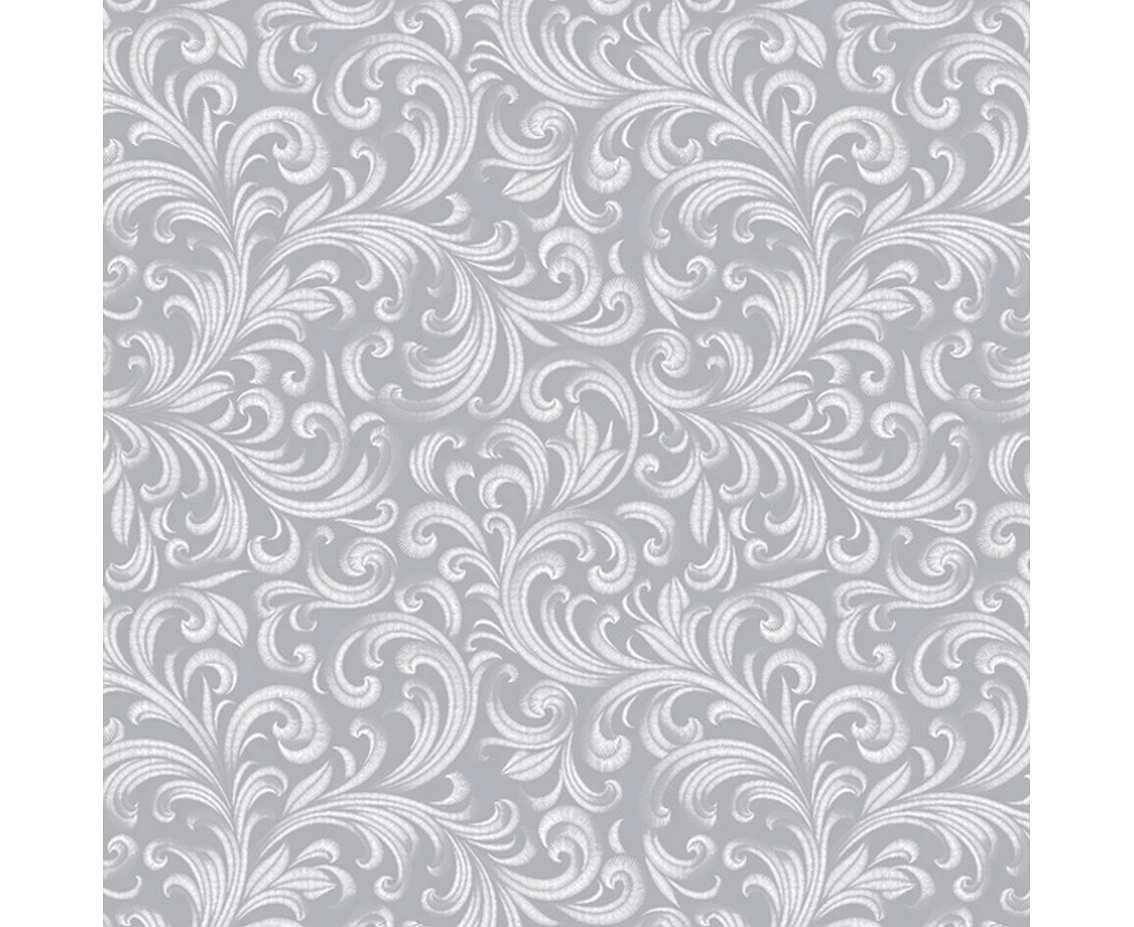 Serwetki papierowe Wallpaper Ornament Silver, 33 x 33 cm,  20 szt.