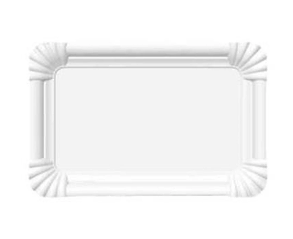 Talerzyki papierowe White, 13x20 cm,  100 szt.
