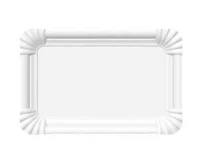 Talerzyki papierowe White, 13x20 cm,  100 szt.