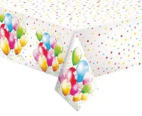 Obrus papierowy Birthday Balloons, 120 x 180 cm