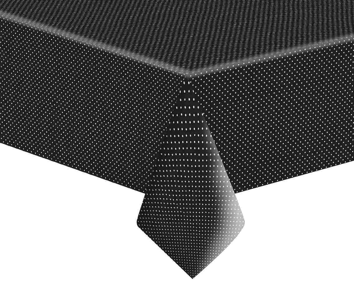 Obrus papierowy White Dots on Black, 120 x 180 cm