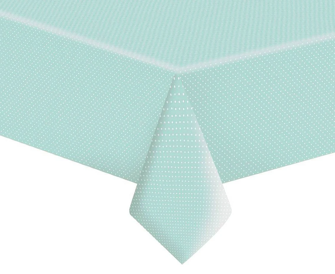 Obrus papierowy White Dots on Mint, 120 x 180 cm
