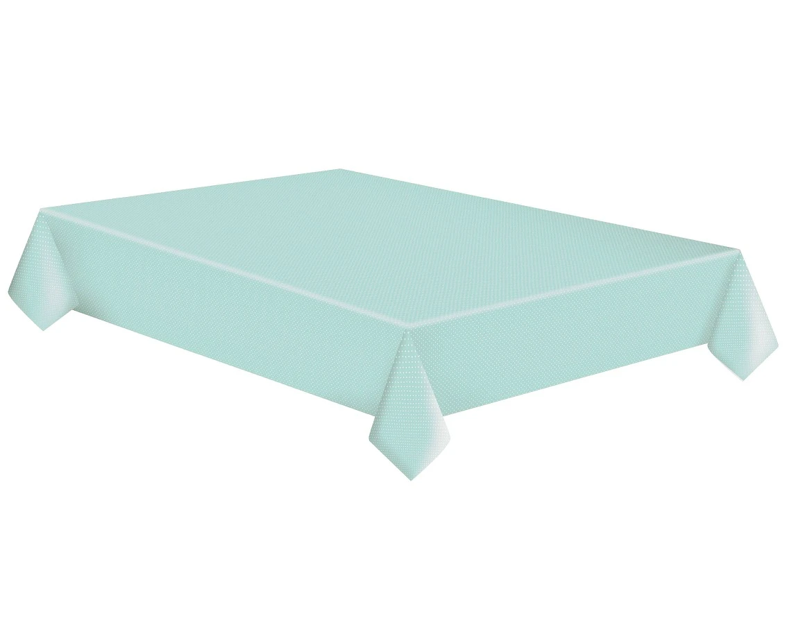 Obrus papierowy White Dots on Mint, 120 x 180 cm