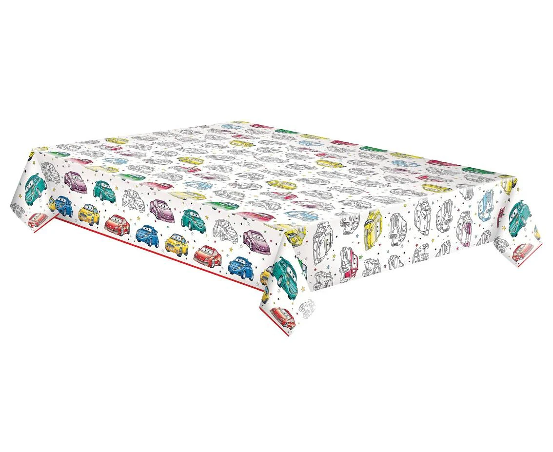 Obrus papierowy Cartoon Cars, 120 x 180 cm