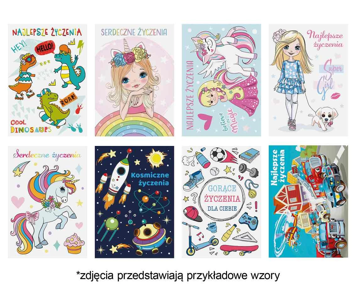 Laurka z brokatem B6B 117x167 Ogólne Serdeczne Życzenia zest. 714 Dziecięce - Chłopiec, Dziewczynka