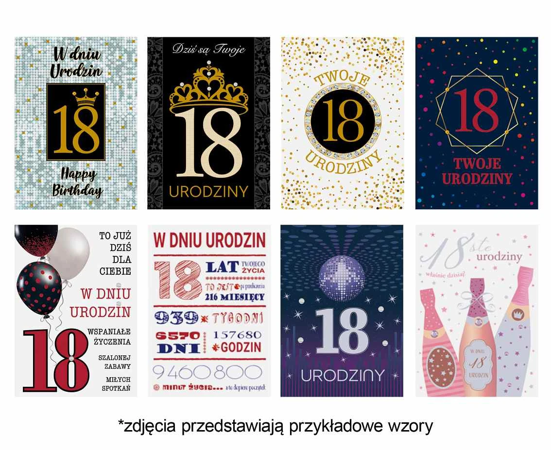 Laurka Lux Edition B6LUX 127x180 Urodziny 18-stka zest. 722 Grafika - Chłopak, Dziewczyna