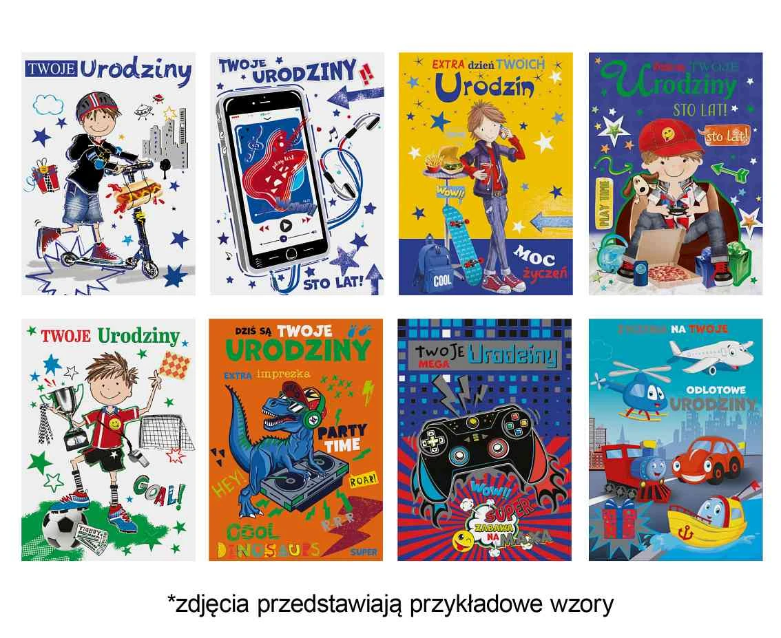 Laurka Lux Edition B6LUX 127x180 Urodziny Dziecięce zest. 647 Dziecięce - Chłopiec