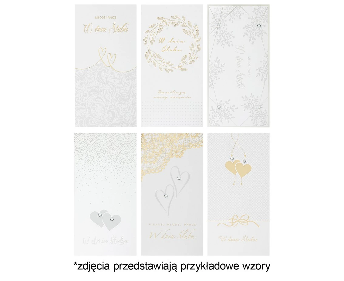 Laurka Lux Edition DLUX 105x210 Ślub zest. 604 Grafika - Białe, Jasne, Tłoczenie