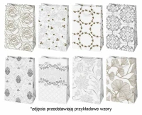 Torebka prezentowa T1 100x160x60 mix - Białe, Jasne, Srebrne, Złote, 1 szt.