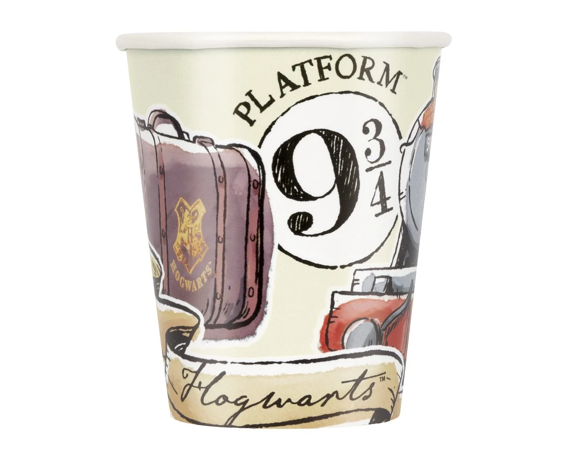 Kubeczki pap. Harry Potter, 250 ml. 8 szt.