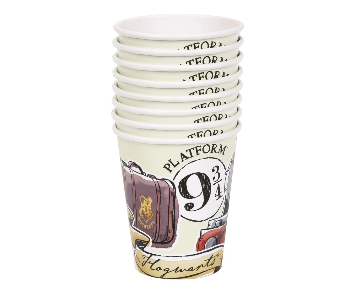 Kubeczki pap. Harry Potter, 250 ml. 8 szt.