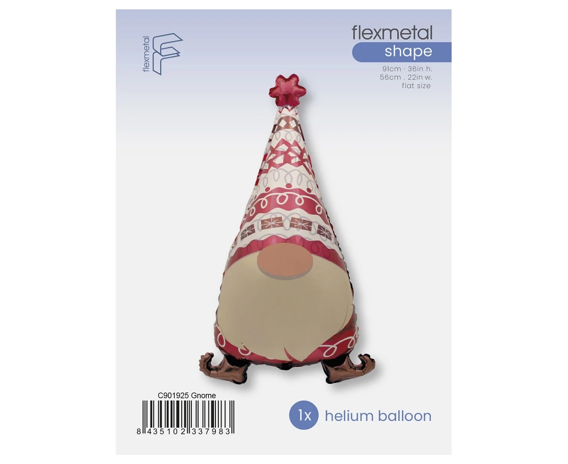 Balon foliowy 24" FX - Skrzat Świąteczny, pakowany