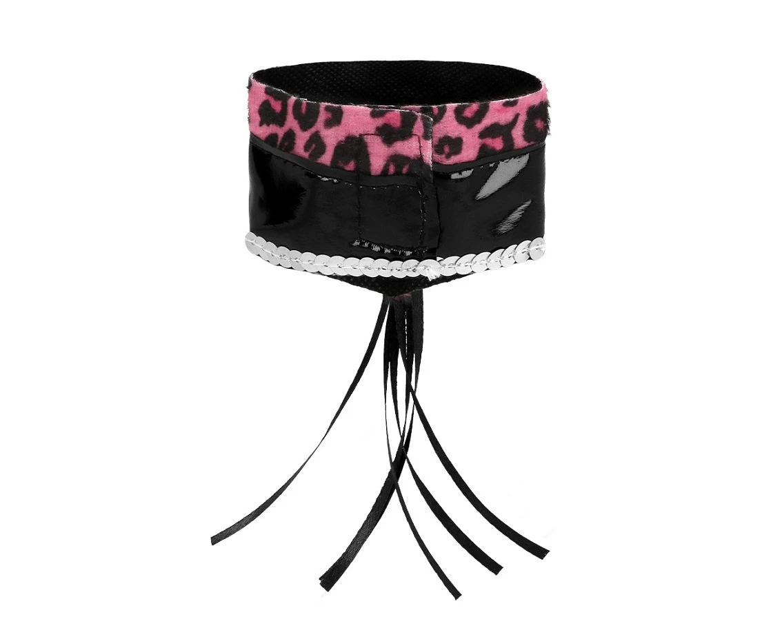 Zestaw Różowy Gepard (opaska, choker, 2 bransoletki, ogon)