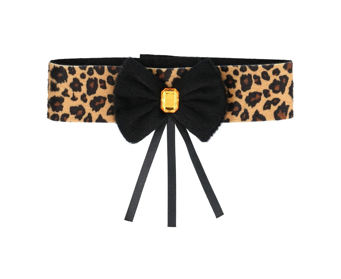 Zestaw Uroczy Gepard (opaska, choker, 2 bransoletki, ogon)