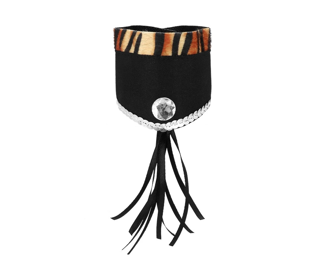 Zestaw Słodki Gepard (opaska, choker, 2 bransoletki, ogon)