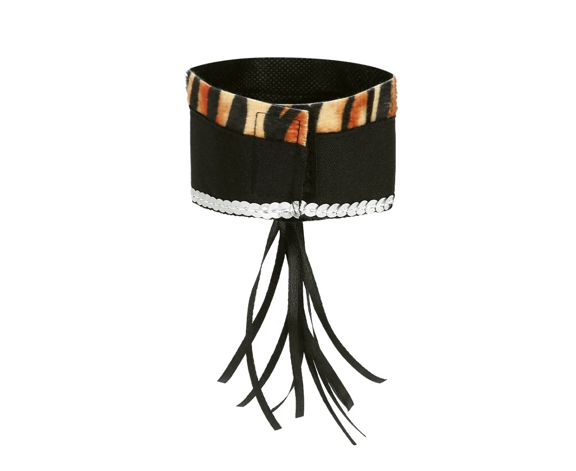Zestaw Słodki Gepard (opaska, choker, 2 bransoletki, ogon)
