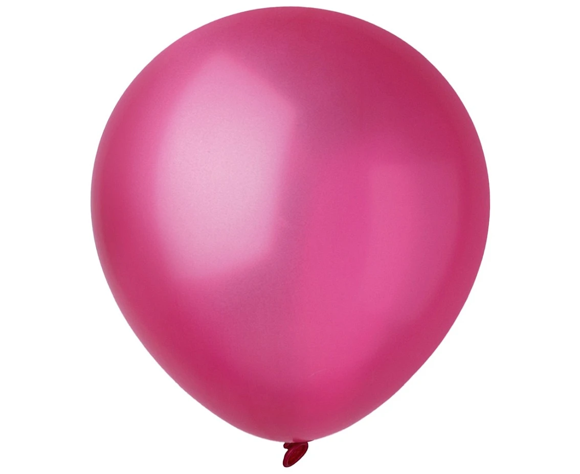 Balony Decomex 5", metalik fuksja, 100szt.