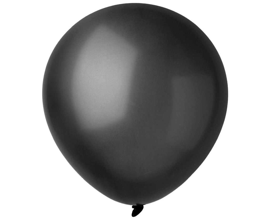 Balony Decomex 5", metalik czarne, 100szt.