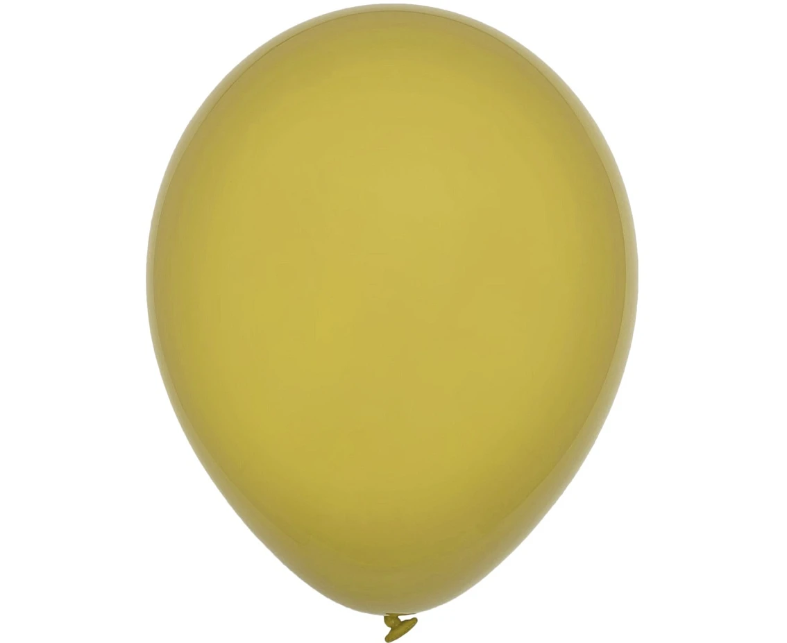 Balony Decomex 9", pastel musztardowe, 100szt.