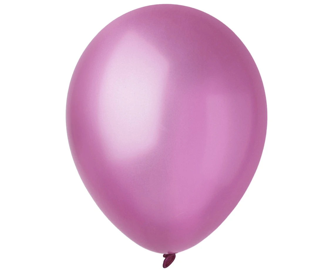 Balony Decomex 9", metalik jasne różowe, 100szt.