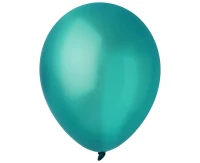 Balony Decomex 9", metalik szmaragdowozielone, 100szt.