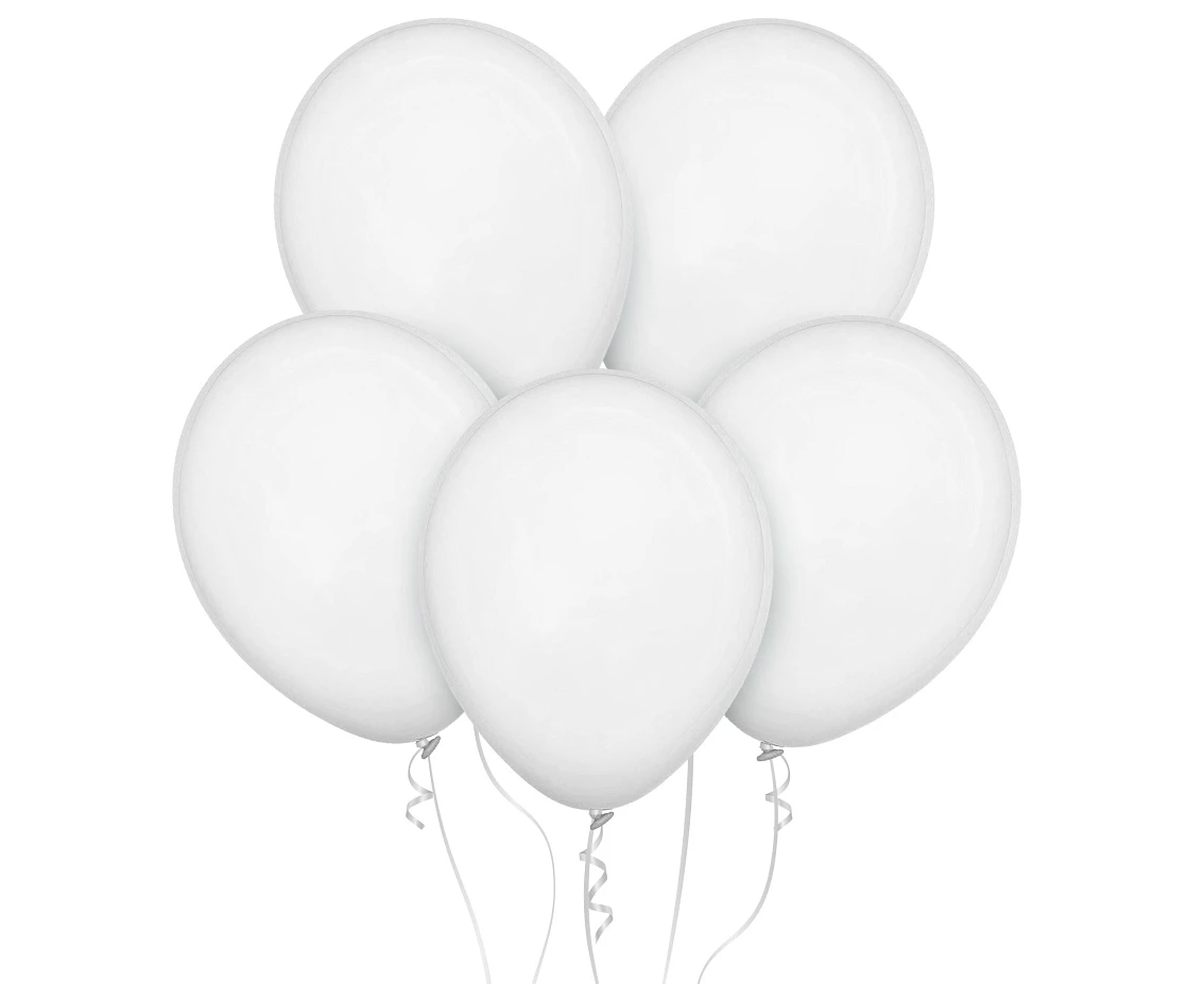 Balony Decomex 11", pastel białe, 100szt.