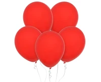 Balony Decomex 11", pastel czerwone, 100szt.