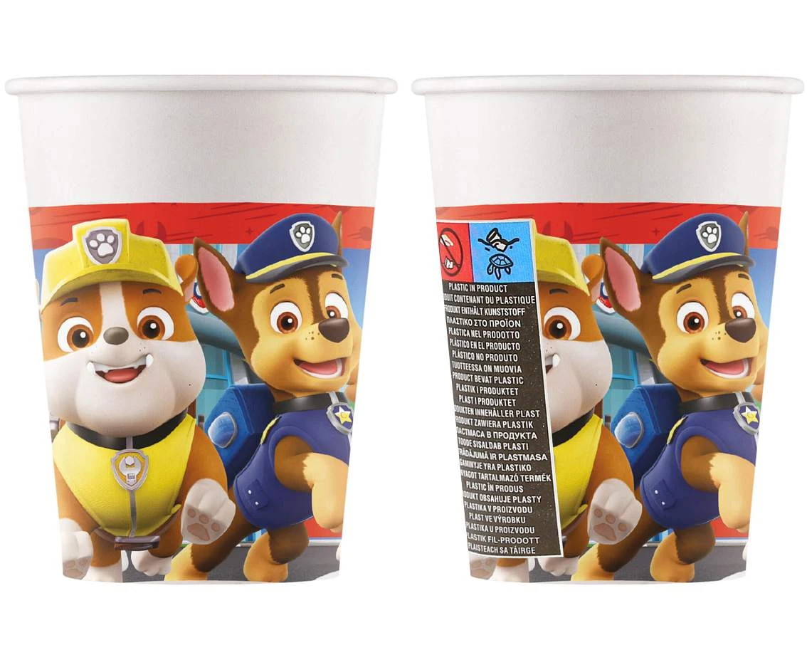 Kubeczki papierowe (WM) Paw Patrol: Rescue Heroes, 200ml, 8 szt. (SUP label)