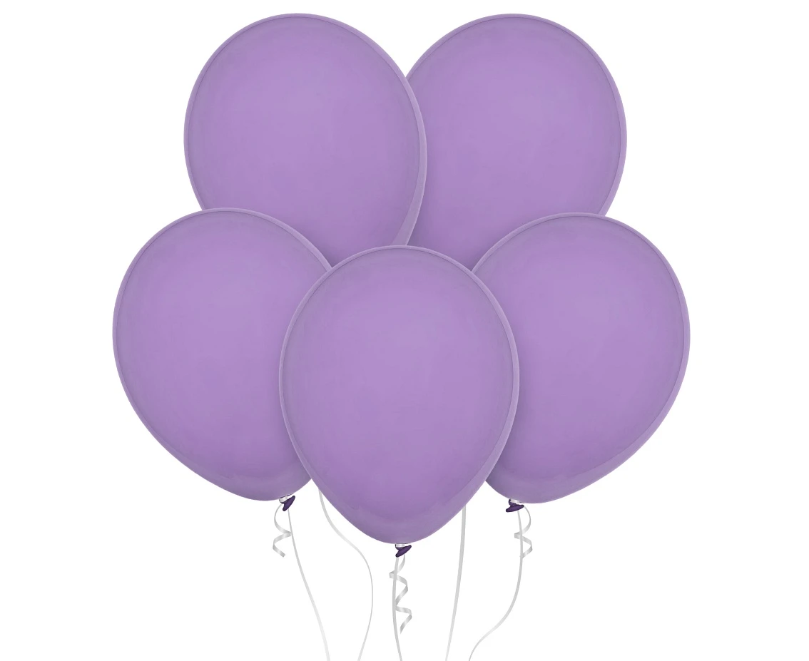 Balony Decomex 11", pastel jasne fioletowe, 100szt.
