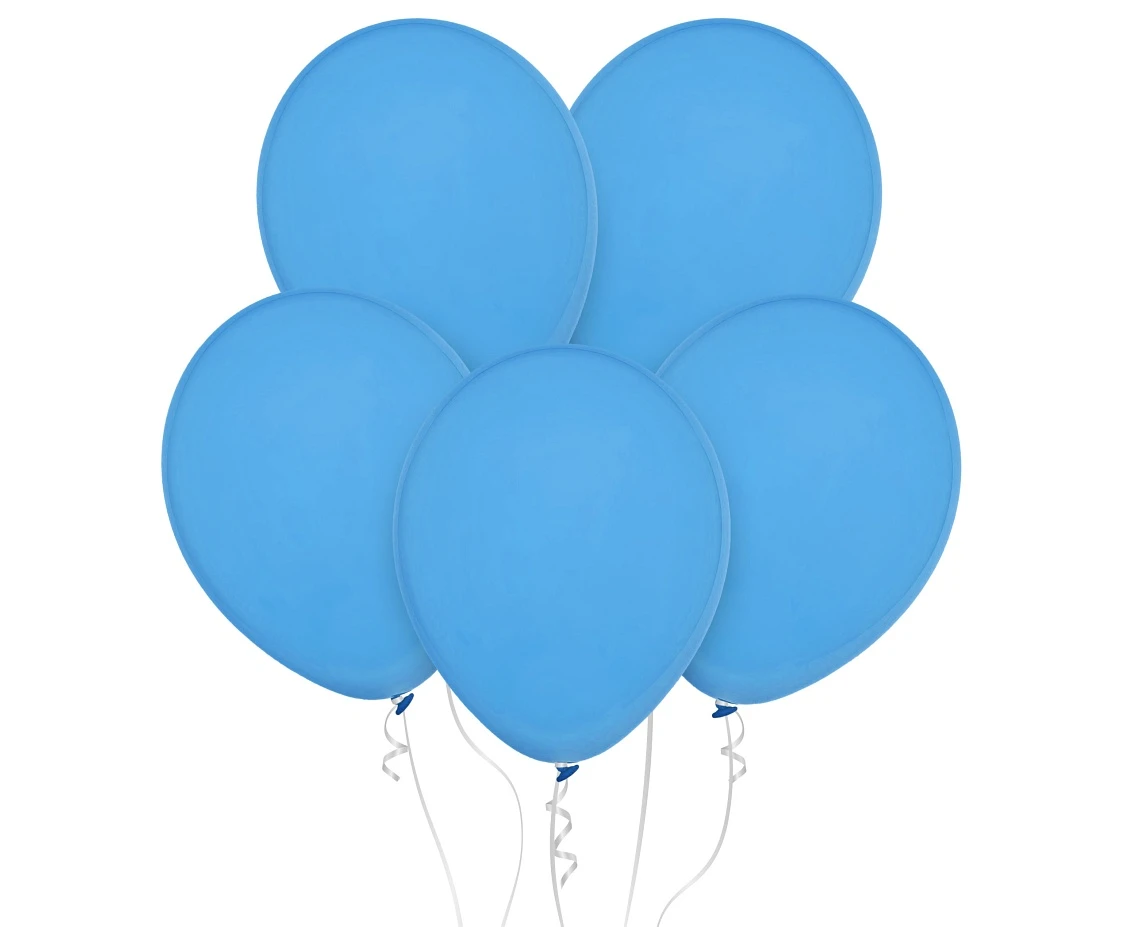 Balony Decomex 11", pastel baby blue, 100szt.