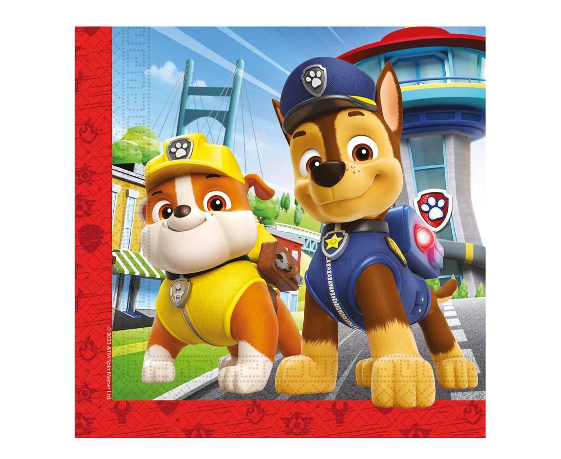 Serwetki papierowe Paw Patrol Rescue Heroes, rozm. 33x33 cm, 20 szt. (papier FSC)