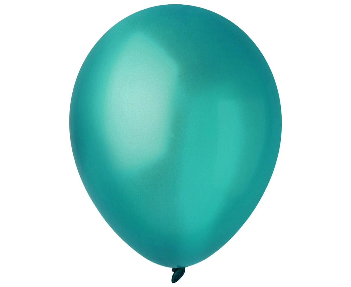 Balony Decomex 11", metalik szmaragdowozielone, 100szt.