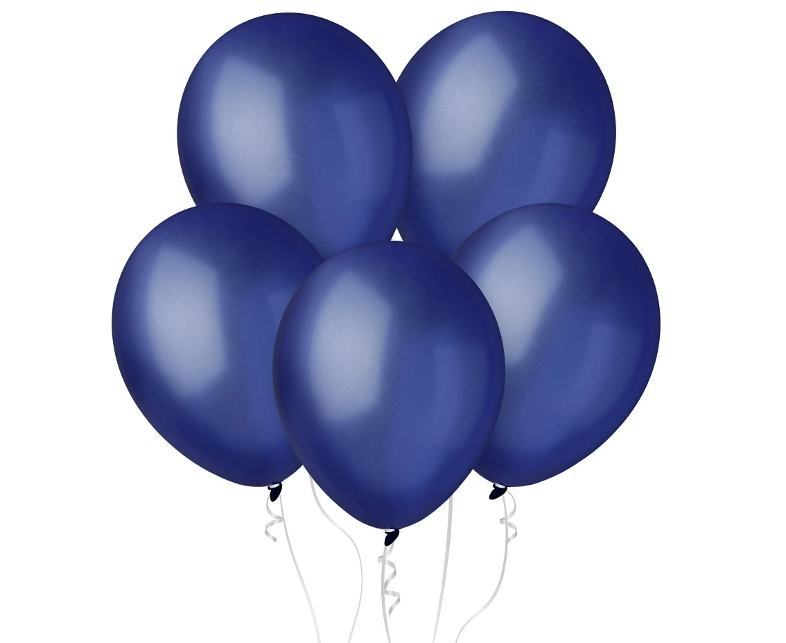 Balony Decomex 11", metalik granatowe, 100szt.